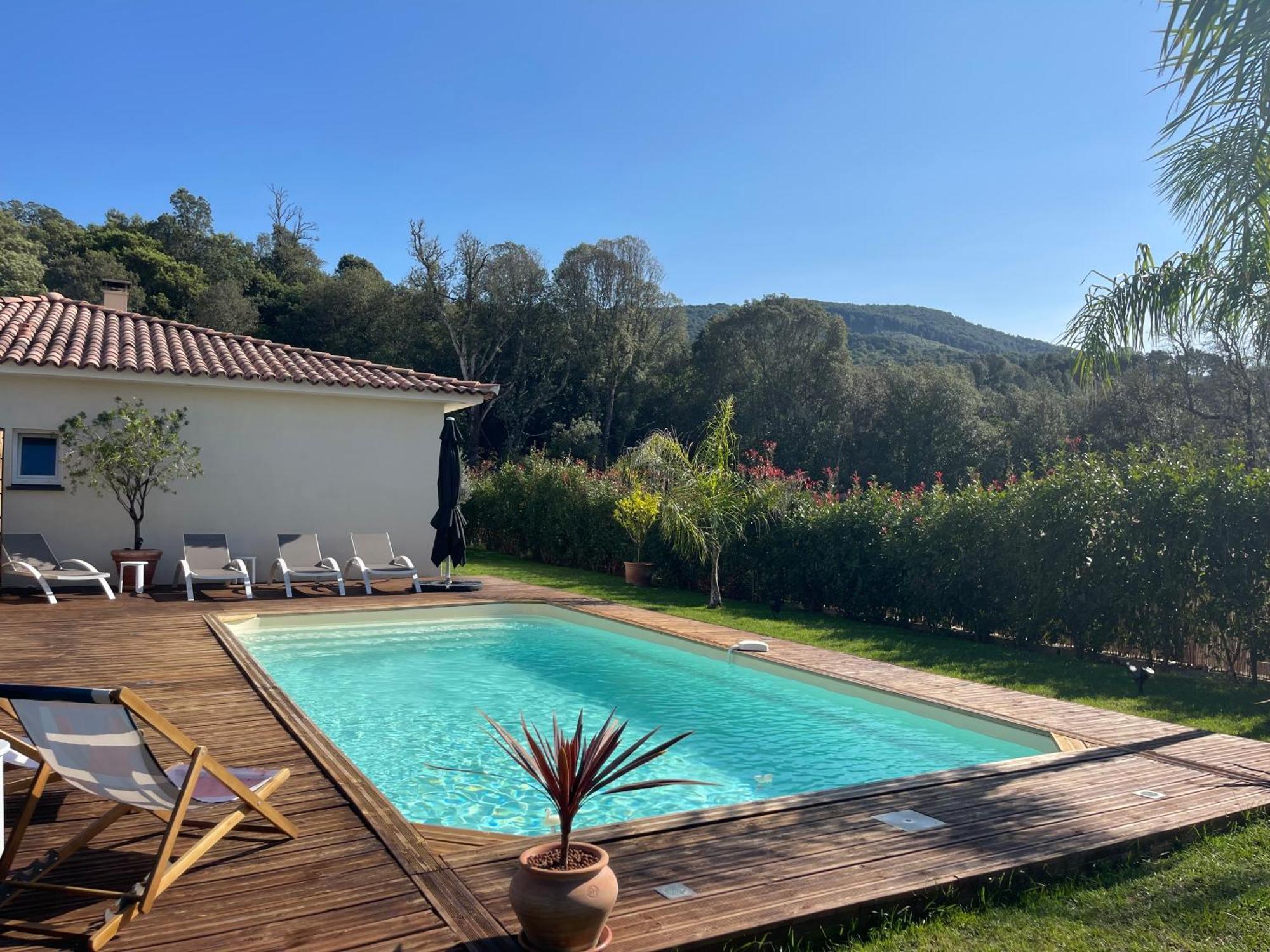 Magnifique Villa Recente Entre Mer Et Montagne Situee Entre Ajaccio Et Porticcio Cauro Exteriör bild